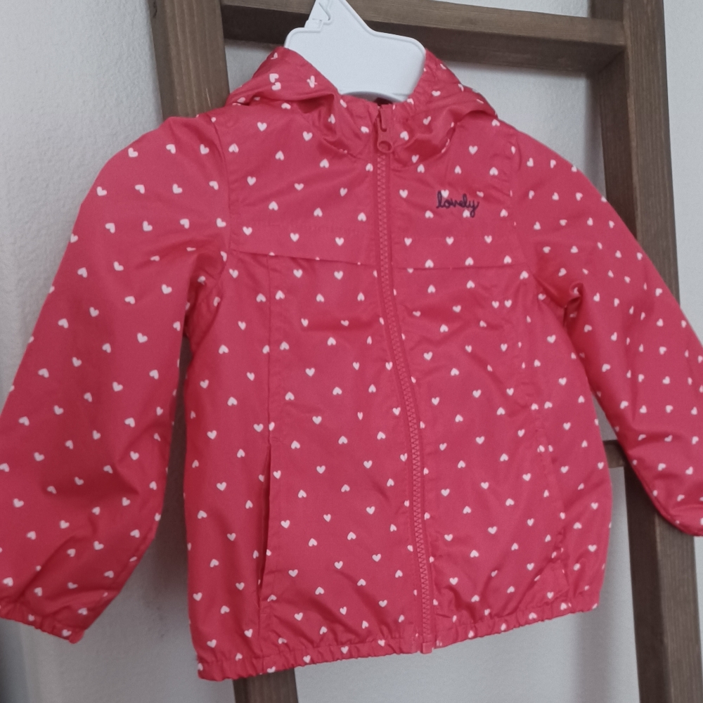 CARTER'S: Hearts Toddler Windbreaker w/ Hood